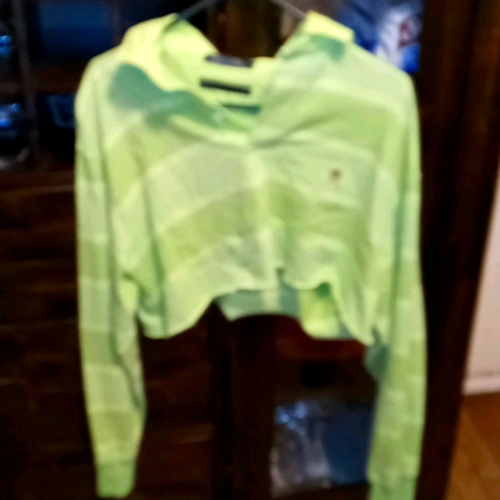 Green long sleeve tommy hilfiger shirt